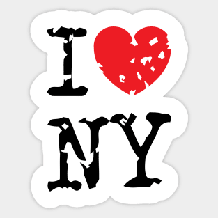 I Heart NY v3 Sticker